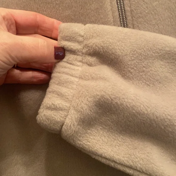 COLUMBIA Mens Steens Mountain Fleece Zip Up Jacket Large Tusk Tan $65 EUC lcsr - Picture 11 of 15